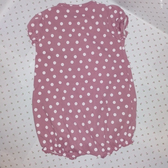 CARTER's: Baby Girl's POLKA DOT BEE Snap-up Romper / Onesie - Picture 3 of 4